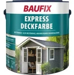 Baufix Express Deckfarbe Hellgrau Matt, 2.5 Liter, Wetterschutzfarbe