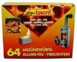 Favorit - Anz&uuml;ndew&uuml;rfel F&uuml;r Grill, Kamin + Ofen Wei&szlig;e Anz&uuml;nder 64 St&uuml;ck