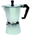 Bra - Kaffeemaschine, Aluminium Silber, Glaskeramik, 3t. Monix