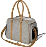 Hundetragetasche 28 X 40 Cm Polyester/kunstleder Grau