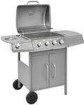 Vidaxl - Gasgrill 4+1 Flammen Silbern