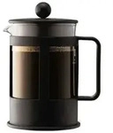 French: Cafeti&egrave;re &Agrave; Piston 4 Tasses Noire - Kenya - Bodum German: French Press 4