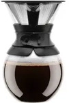 Bodum Pour Over Kaffeebereiter Mit Permanentfilter Kurze T&uuml;lle 1, 0 L 34 Oz
