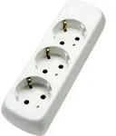 As Schwabe 3fach Steck&shy;do&shy;sen&shy;leis&shy;ten Ohne Zu&shy;lei&shy;tung, Wei&szlig; 11731