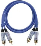 Cinch Audio Anschlusskabel [2x Cinch-stecker - 2x Cinch-stecker] 2.00 M Blau
