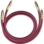 Cinch Audio Anschlusskabel [2x Cinch-stecker - 2x Cinch-stecker] 0.70 M Bordeaux