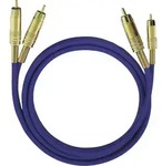 Cinch Audio Anschlusskabel [2x Cinch-stecker - 2x Cinch-stecker] 10.00 M Blau