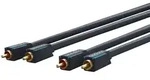 Cinch-kabel, Stereo, Premium-kabel 2x Cinch-stecker 2x Cinch-stecker 1,0 M 