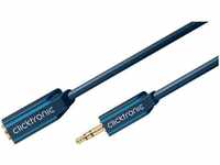 Click cas 70489 - Audio Kabel, 3,5 mm Klinken Kabel Verlängerung 5 m (click c