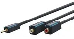 3,5-mm-aux-auf-cinch-adapterkabel, Stereo, Premium-kabel 2x Cinch-buchsen 1x