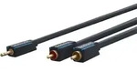 3,5-mm-aux-auf-cinch-adapterkabel, Stereo, Premium-kabel 1x 3,5-mm-klinken-stecker 2x