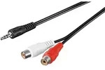 Wentronic - Audio-kabeladapter 3,5 Mm, Stecker Zu Stereo-cinch-buchse, Klinke 3,5 Mm