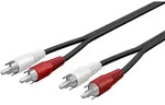 Wentronic - Stereo-verbindungskabel 2x Cinch, 2x Cinch-stecker (audio...