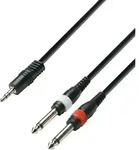 Kabel Jack 3.5 St Male To 2 Jack 6.3 Mono Male 3m