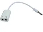 Sandberg 508-59 - Audio-splitter (2 X 3,5 Mm/3,5 Mm), Wei&szlig;