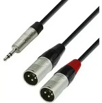 Adam Hall - Jack 3.5 St To 2 Xlr Male Kabel 3m
