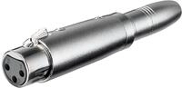 Xlr-kupplung, 3-polig, 1x Xlr-buchse (3-polig) 1x 6,35-mm-klinkenbuchse.