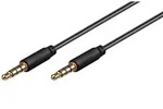 Audio Verbindungskabel Aux, 3,5 Mm Stereo 4-pol., Slim, Cu, Klinke 3,5 Mm Stecker