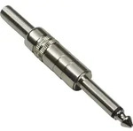1107008 Klinken-steckverbinder 6.35 Mm Stecker, Gerade Polzahl: 2 Mono Silber 1 St. -