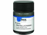 Acryl Metallicfarbe anthrazit 50 ml Verzierfarbe - Kreul