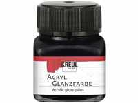 Acryl Glanzfarbe schwarz 20 ml Verzierfarbe - Kreul