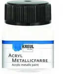 Acryl Metallicfarbe Wei&szlig; 20 Ml Verzierfarbe - Kreul