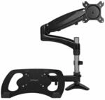 Startechcom Armunonb Monitorhalterung Schwarz Aluminium