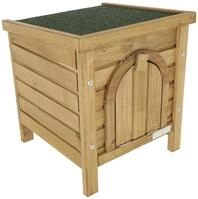 Kerbl - Kleintierhaus Outdoor (l X B X H 36 X 36 X 40 Cm, Lasiertes Holz) 82740