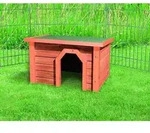 40&times;20&times;28cm Marrone: Naturkieferh&uuml;tte F&uuml;r Kaninchen Und Nagetiere