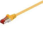 Goobay - Cat 6 Patchkabel, S/ftp (pimf), Gelb, Kupferleiter (cu), Halogenfreier