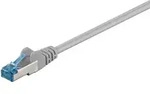 Cat 6a Patchkabel, S/ftp (pimf), Grau, Kupferleiter (cu), Halogenfreier Kabelmantel
