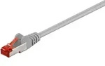 Goobay - Cat 6 Patchkabel, S/ftp (pimf), Grau, Kupferleiter (cu), Halogenfreier