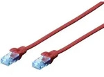 Digitus - Dk-1512-020/r Rj45 Netzwerkkabel, Patchkabel Cat 5e U/utp 2.00 M Rot