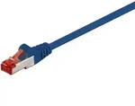 Goobay - Cat 6 Patchkabel, S/ftp (pimf), Blau, Kupferleiter (cu), Halogenfreier