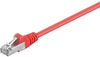 Goobay - Cat 5e Patchkabel, Sf/utp, Rot, Kupferkaschierter Aluminiumleiter (cca).