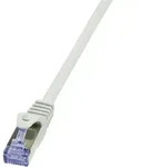 Logilink - Cq3021s Rj45 Netzwerkkabel, Patchkabel Cat 6a S/ftp 0.50 M Wei&szlig;