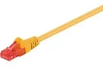 Goobay - Cat 6 Patchkabel, U/utp, Gelb, Kupferkaschierter Aluminiumleiter (cca).