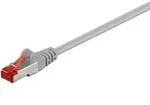 Goobay - Cat 6 Patchkabel, S/ftp (pimf), Grau, Kupferleiter (cu), Halogenfreier