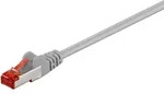 Goobay - Cat 6 Patchkabel, S/ftp (pimf), Grau, Kupferkaschierter Aluminiumleiter