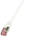 Logilink Cq2011s Rj45 Netzwerkkabel, Patchkabel Cat 6 S/ftp 0.25 M Wei&szlig; Flammwidrig,