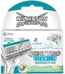 4x Wilkinson Quattro Essential 4 Precision Sensitive Original-klingeneins&auml;tze
