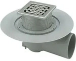 Alternative Haustechnik - Viega Advantix Bodenablauf 557171 Dn 100, Kunststoff Grau,