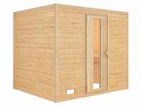 Karibu - Sauna Innenkabine Mojave Innensauna 3 Sitzbänke aus Holz ,...