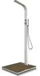 Eichenwald Modell 70 Gartendusche Helena Mit Wpc Plattform Sandfarbig
