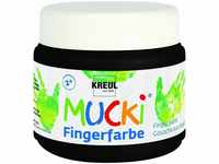 Mucki Fingerfarbe schwarz 150 ml Kinderbasteln - Kreul