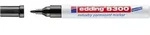 Edding - 8300 Industry Permanent Marker 4-8300001 Permanentmarker Schwarz Wasserfest: