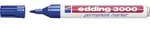 Edding - 3000 4-3000-1-1003 Permanentmarker Blau Wasserfest: Ja