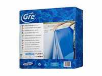 GRE - Schwimmbadauskleidung rund hellblau 350x90 cm