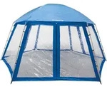 Steinbach - Pooldach 500 X 433 X 250 Cm Blau F&uuml;r Pools Bis 400 Cm