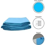 Gre - Pool Ersatzfolie Rund In Versch. Gr&ouml;&szlig;en - Dicke 0,4mm - Tiefe 120 Cm - Blau -